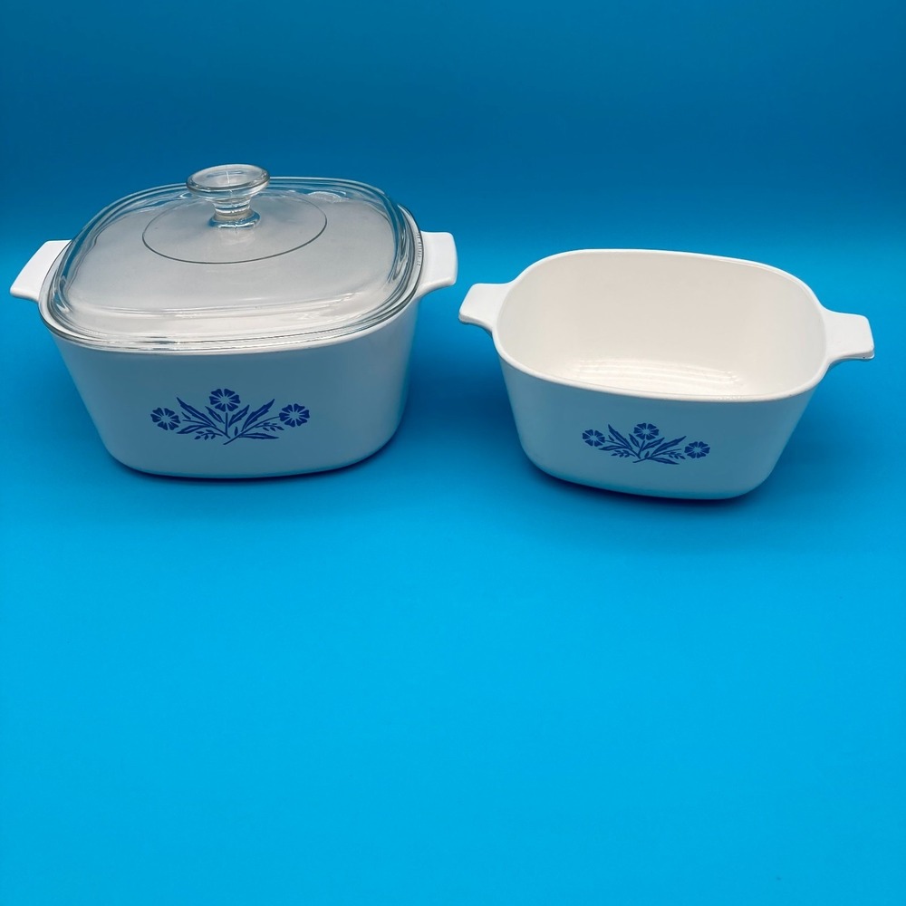 Vintage Corning Ware Cornflower Blue Casserole Dish Set A-3-B 3L 56 oz Canada
